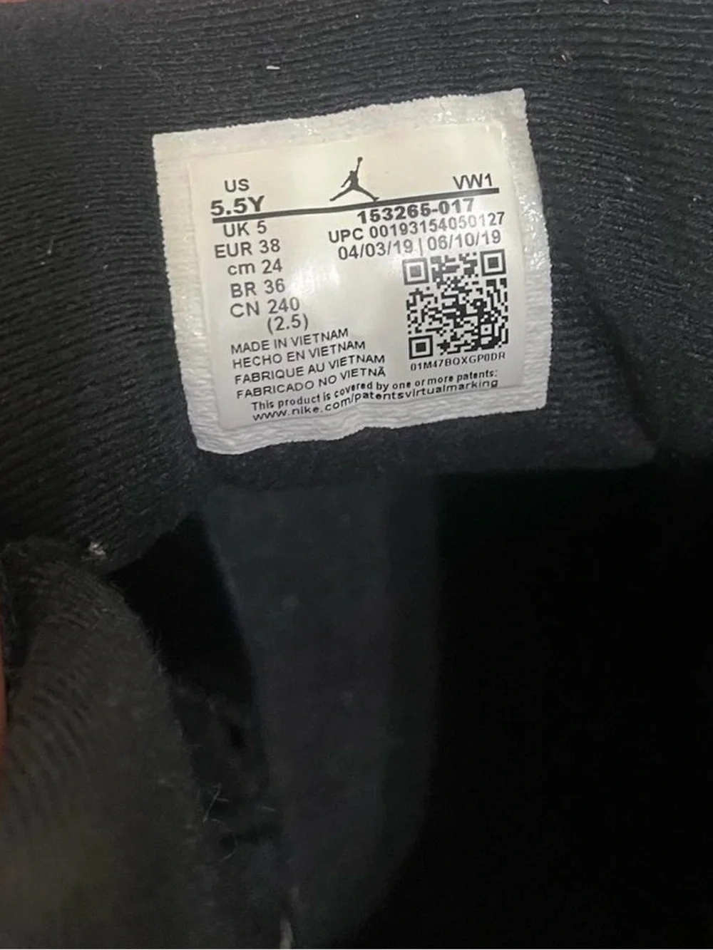 Black and White Jordan 12s